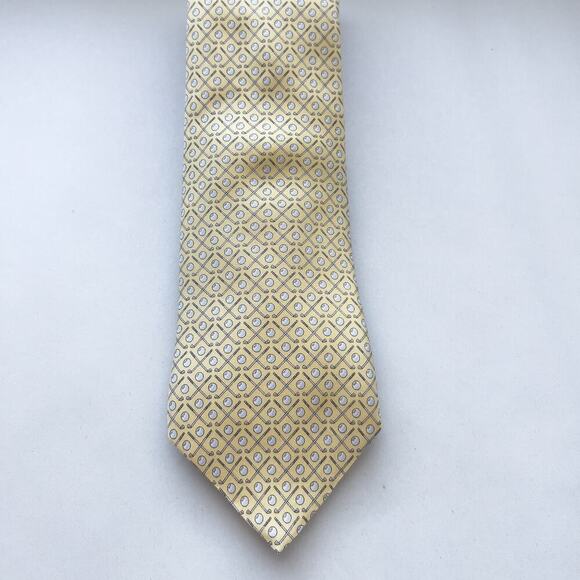 Vineyard Vines Tie Silk Gold Club Balls Yellow Silk USA - Picture 1 of 6